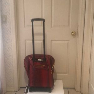 Croco embossed luggage
